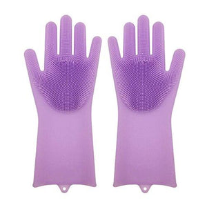 Magic Silicone Kitchen Gloves Dish Washing Gloves(1 Pair)