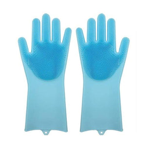 Magic Silicone Kitchen Gloves Dish Washing Gloves(1 Pair)