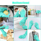 Magic Silicone Kitchen Gloves Dish Washing Gloves(1 Pair)