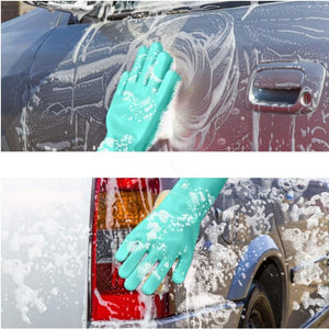 Magic Silicone Kitchen Gloves Dish Washing Gloves(1 Pair)